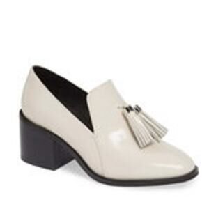 Jeffrey Campbell Woman’s 7 Torbett Tassel Loafer  Heeled Minimalist Chic Office